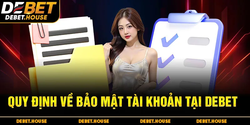 Quy định về bảo mật tài khoản tại DEBET